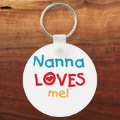 Nanna Loves Me T-shirts en geschenken Sleutelhanger (Voorkant)