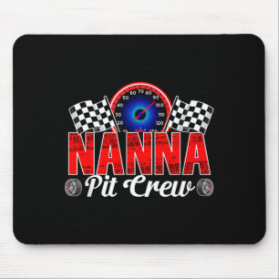 Nanna Pit Crew Racing Familie Race Auto Verjaardag Muismat