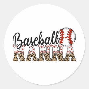 Nanna Vrouwen Ballpark Nanna Honkbal Moeders Da Ronde Sticker