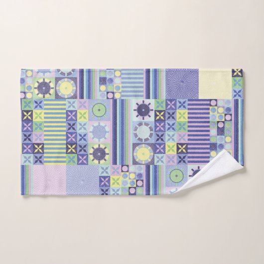 Nanna's  Faux Knit Crochet Blanket Pattern Bad Handdoek (Handdoek)