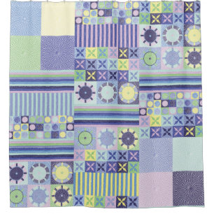 Nanna's  Faux Knit Crochet Blanket Pattern Douchegordijn