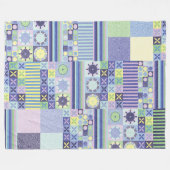 Nanna's  Faux Knit Crochet Blanket Pattern Fleece Deken (Voorkant (Horizontaal))