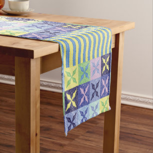 Nanna's Faux Knit Crochet Blanket Pattern Korte Tafelloper