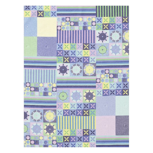 Nanna's  Faux Knit Crochet Blanket Pattern Tafelkleed (Voorkant)