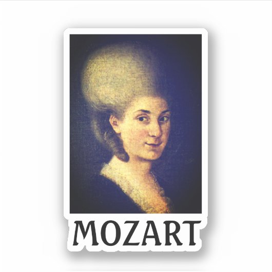 Nannerl Mozart Sticker (Voorkant)