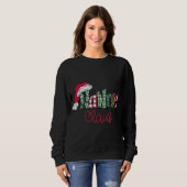 Nannie Clause Schattigee Kunst - Kerstmis Trui (Voorkant volledig)