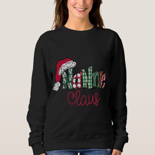 Nannie Clause Schattigee Kunst - Kerstmis Trui (Voorkant)