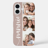 Nannie Script Grandma Photo Collage Case-Mate iPhone Case (Achterkant)