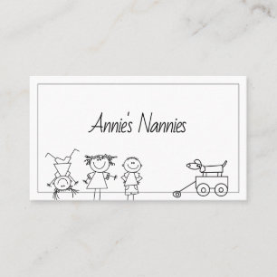 Nannies Nanny Babysitkinderzorgbedrijf Visitekaartje