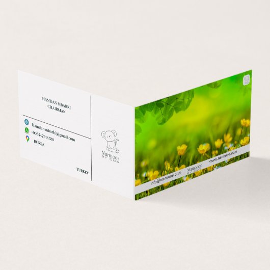 NANNOOS CARTE DE VISITE PLIÉ (Extérieur)