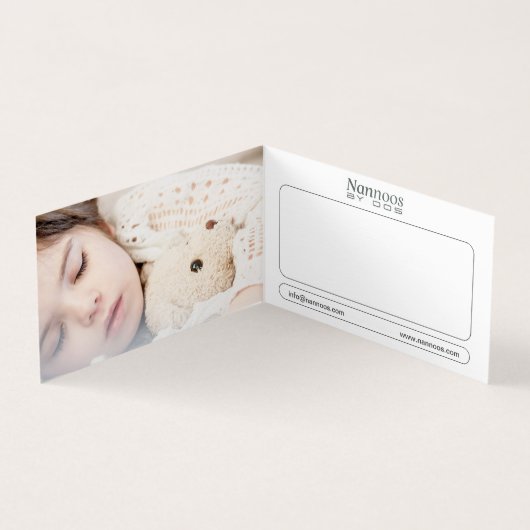 NANNOOS CARTE DE VISITE PLIÉ (Intérieur)