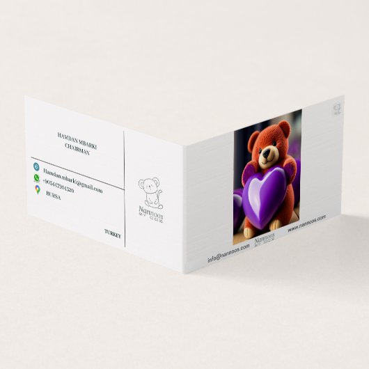 NANNOOS CARTE DE VISITE PLIÉ (Extérieur)