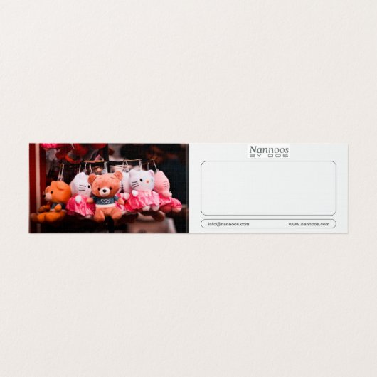 NANNOOS CARTE DE VISITE PLIÉ (Intérieur déplié)