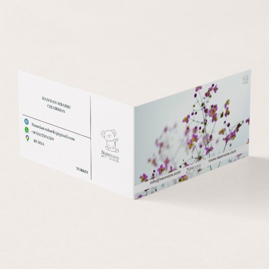 NANNOOS CARTE DE VISITE PLIÉ (Extérieur)