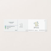 NANNOOS CARTE DE VISITE PLIÉ (Extérieur déplié)