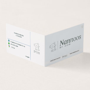 NANNOOS CARTE DE VISITE PLIÉ