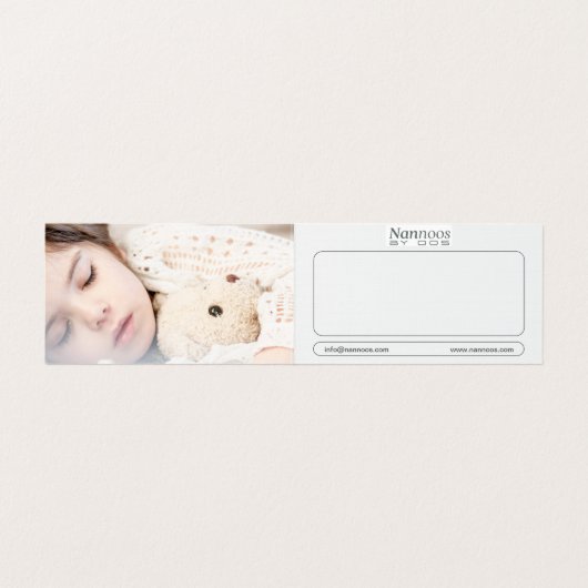 NANNOOS CARTE DE VISITE PLIÉ (Intérieur déplié)