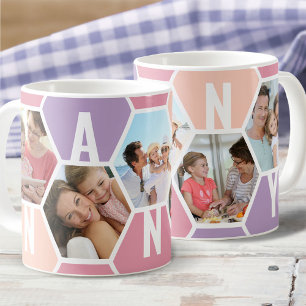 Nanny 5 Foto Bewerkbare 5 Letter Bijenkorf Koffiemok