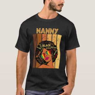 Nanny Afro African American Pride Women Black Hist T-shirt