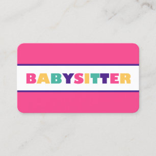 Nanny Babysitter Kinderopvang QR Visitekaartje