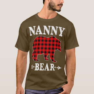 Nanny Beer Kerstmis Pajama Red Pset Buffalo Fami T-shirt