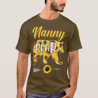 Nanny Beer Sunflower Moedervader Familie T-shirt