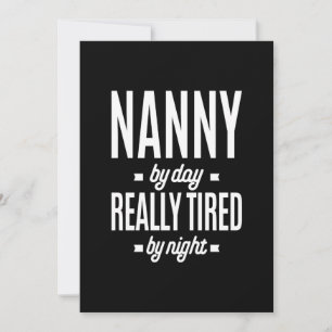 Nanny-by-Day is echt vervloekt van nacht Bedankkaart