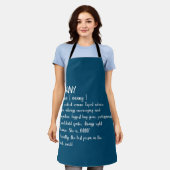 Nanny Definition Grandma Moederdag Vrouwen Schort (Gedragen)