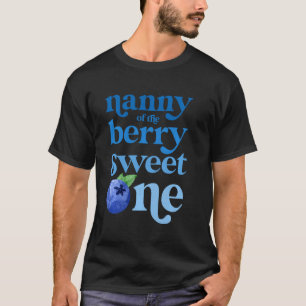 Nanny Eerste Verjaardag Berry Sweet One Blueberry  T-shirt