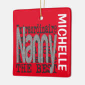 Nanny Extraordinaire CUSTOM Keramisch Ornament (Links)