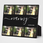 Nanny I Love You Six Photo Collage Poison Plaque (Côté)