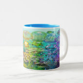 Nanny Octopus and Aqua Babies Mug à café à deux to (Devant droit)