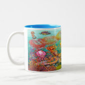 Nanny Octopus and Aqua Babies Mug à café à deux to (Gauche)