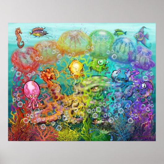 Nanny Octopus Poster (Voorkant)