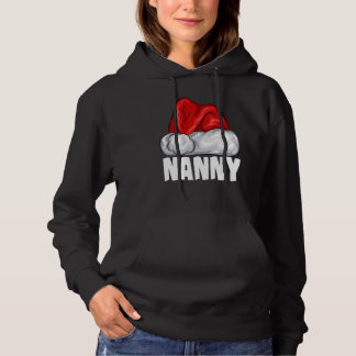 Nanny Santa Hat Kerstmis Pajama Matching Family Hoodie