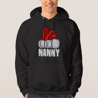 Nanny Santa Hat Kerstmis Pajama Matching Family Hoodie