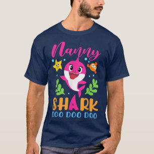 Nanny Shark Nanny Shark Lover Family Moederdag T-shirt
