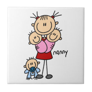 Nanny Stokfiguur Tegeltje