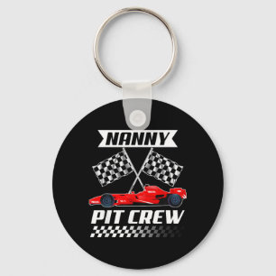 Nanny t Crew Racing Familie Race Auto Verjaardag J Sleutelhanger