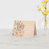 Nanny verjaardagskaart - Happy Birthday Nanny Kaart (Gele Bloem)