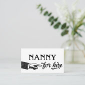 Nanny Visitekaartjes - Koel Vintage (Staand voorkant)