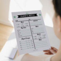 Nanny's Notes Babysitter Notes