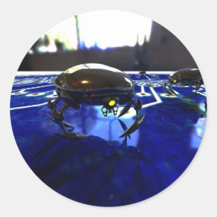 Nano Bots-Sticker Ronde Sticker