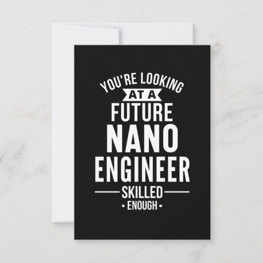 NANO engineer gift Notitiekaartje (Voorkant)