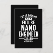 NANO engineer gift Notitiekaartje (Voorkant / Achterkant)
