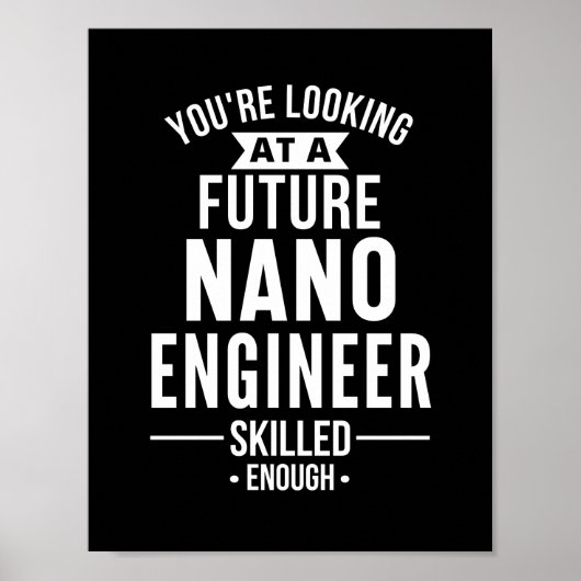 NANO-technicus cadeau Poster (Voorkant)