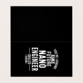 NANO-technicus cadeau Visitekaartjes (Buitenkant ongevouwen)
