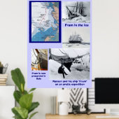 Nansen's Voyages Poster (Thuiskantoor)