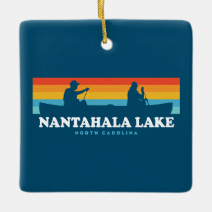 Nantahala Lake North Carolina Canoe Keramisch Ornament