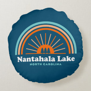 Nantahala Lake North Carolina Rainbow Sierkussen Rond Kussen